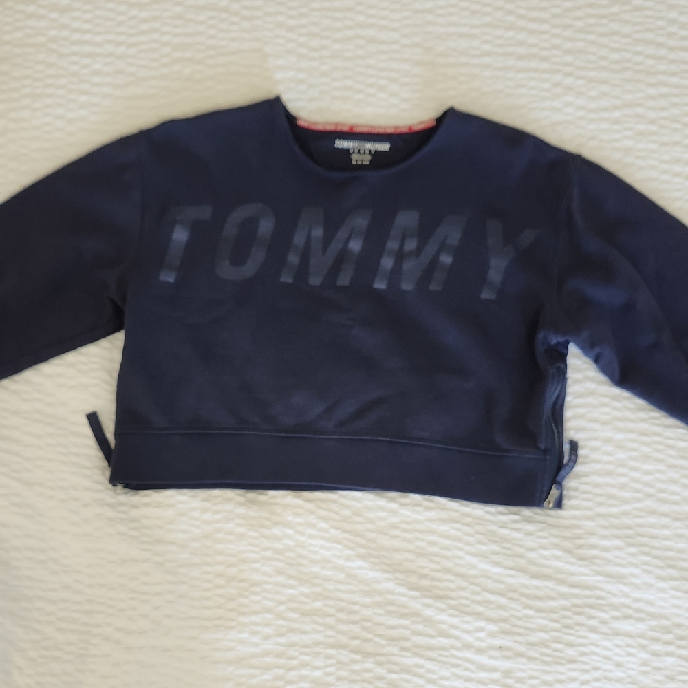 Tommy Hilfiger Navy CroptopSweatshirt